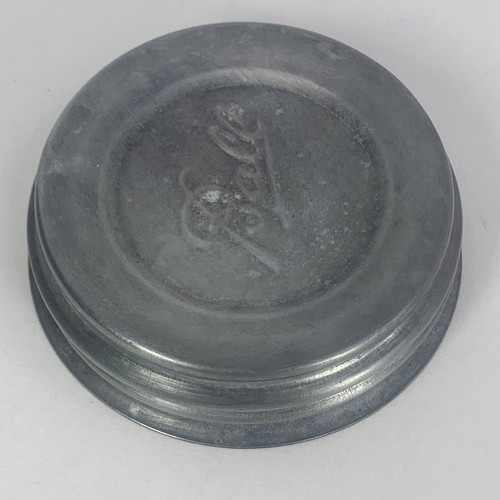 Vintage Kugel oder Atlas Zink Kappe Deckel Reg Mund Mason Einmachglas mit Glaseinsatz - Bild 8 von 16