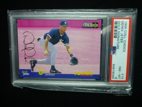 Derek Jeter [Gold Signature] #15 1995 Collector's Choice card