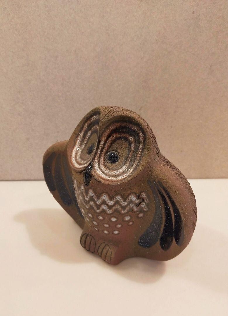 Nittsjo Thomas Hellstrom Pottery Sweden Swedish Owl Vintage