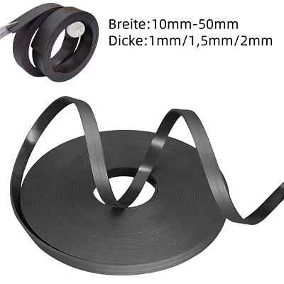 Magnetband Magnetstreifen Magnetklebeband selbstklebend Breite10mm-50mm -wählbar - Bild 1 von 4