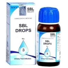 SBL Drops No. 3 (For UTI) (30ml) Homeopathic Drop Buy 2 Get 1 Free - Free Ship