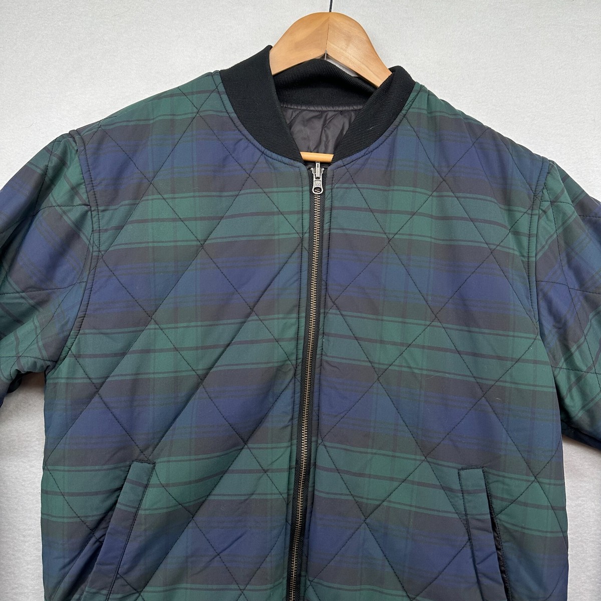 ステューシーStussy Mixed Plaid Bomber Jacket icefield_stu-115381