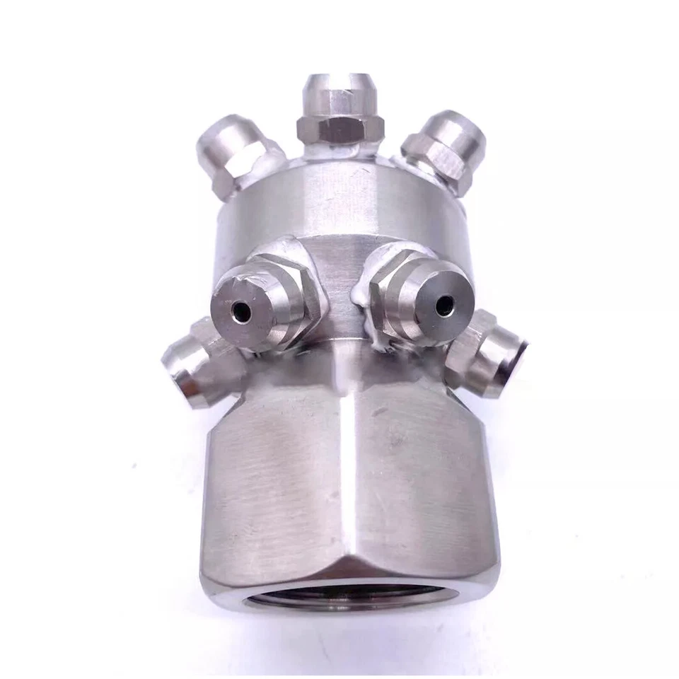 360° 1 pulgada punta de acero inoxidable alta presión boquilla de impacto boquilla de limpieza de tanque Foto 3 de 4