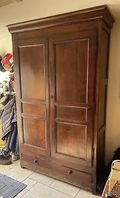 Buy Antique French 17 Century ‘Georgian’ Linen Cupboard Wardrobe Armoire Mahogany