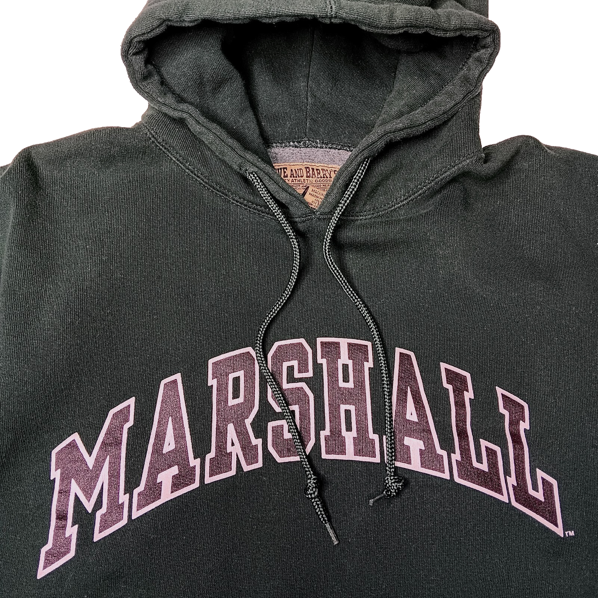 Marshall University Sweatshirt M Hooded Green Thundering Herd Steve And  Barrys
