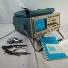 Tektronix 2465A Four Channel 350 MHz Analog Oscilloscope Manual Power on Tested