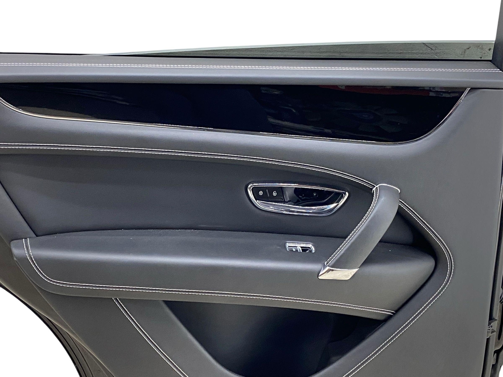 2016-2020 BENTLEY BENTAYGA OEM LEFT REAR DOOR SHELL ONYX BLACK (6935) W/ HANDLE