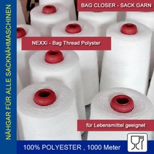 0,006 &euro;/m - 10 x Hochwertige SPULEN SACKN&Auml;HGARN 10.000m Thread for Bag Closer