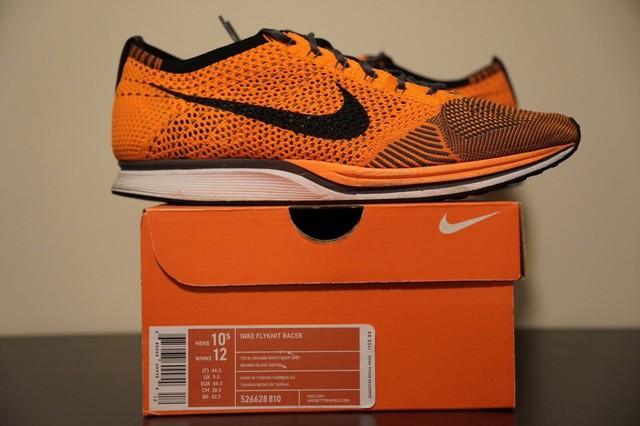 nike flyknit trainer orange