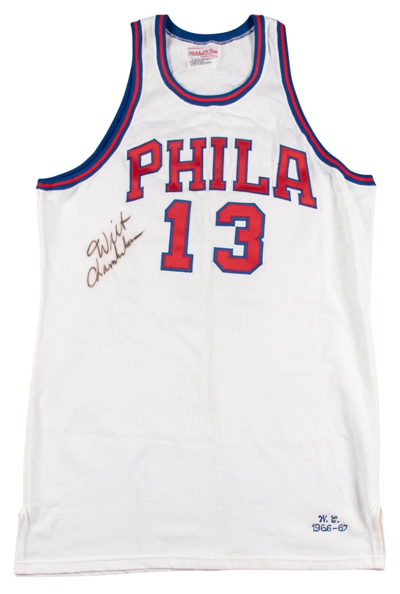 Wilt chamberlain hotsell autographed jersey