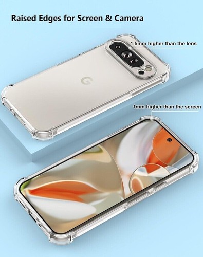 Coque En Gel Pour Google Pixel 9, 9 Pro, 9 Pro XL, 8A, 7A Transparent ARMOUR - Photo 11 sur 54