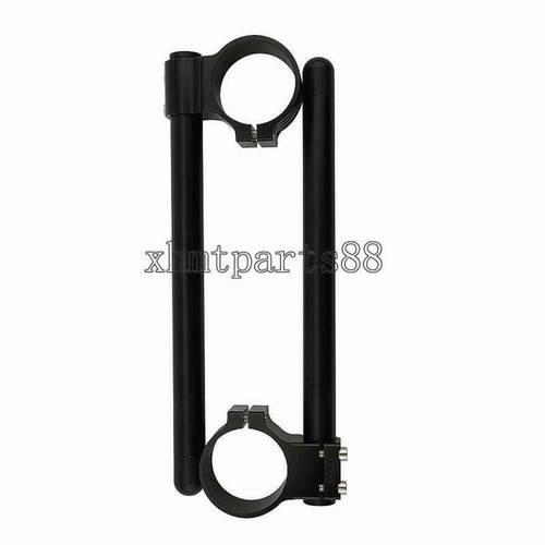 Motorcycle Black 43mm Clip on 7/8" Handlebar For Kawasaki Ninja ZX11 1990-1997 - Picture 2 of 7