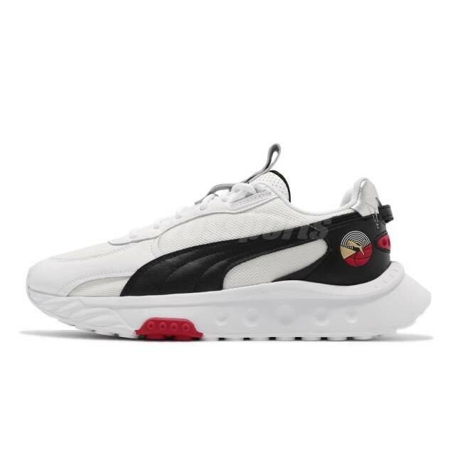 Puma Wild Rider AS White Black Red Men Unisex Casual Lifestyle