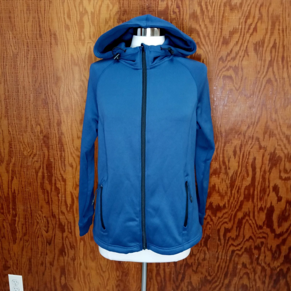 Human Nature Women’s Hoodie Full Zip Navy “HN Original” Size L Large