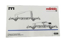 Leerschachtel (OVP) für Märklin H0 4506 - Flgz.-Transportwag. für Junkers F13 /1