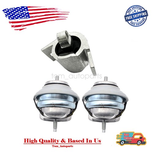 New Engine Motor Mount Trans L + R C2D16622 Set of 3 for Jaguar XF XJ 3