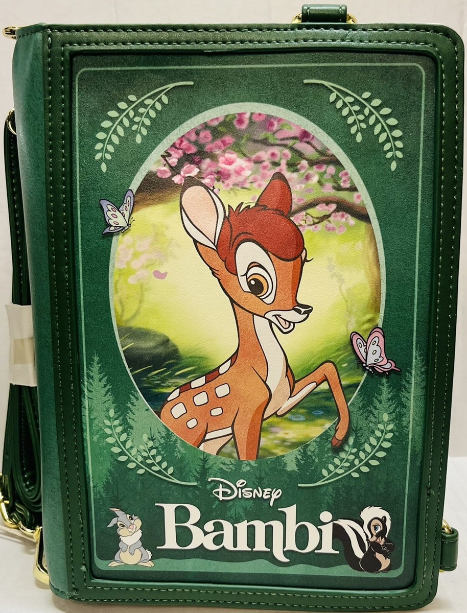 Loungefly Disney Classic Books Bambi Convertible Crossbody Bag