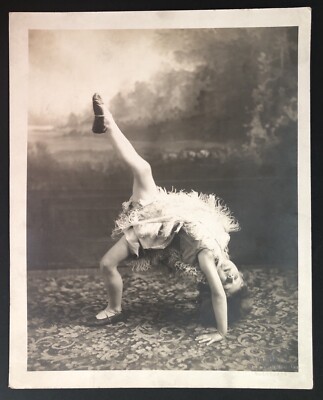 1925 Theatrical Acrobat Lucy Ellinwood by Weaver of Cleveland Ohio