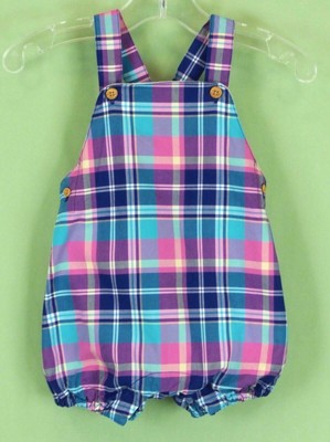 baby boy plaid romper