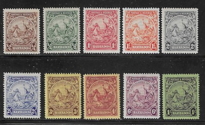 BARBADOS SG229-239 MINT LIGHTLY HINGED | eBay