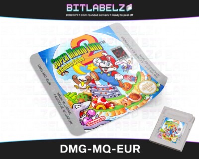 Super Mario Land 2 [DMG-MQ-EUR] Game Boy Label