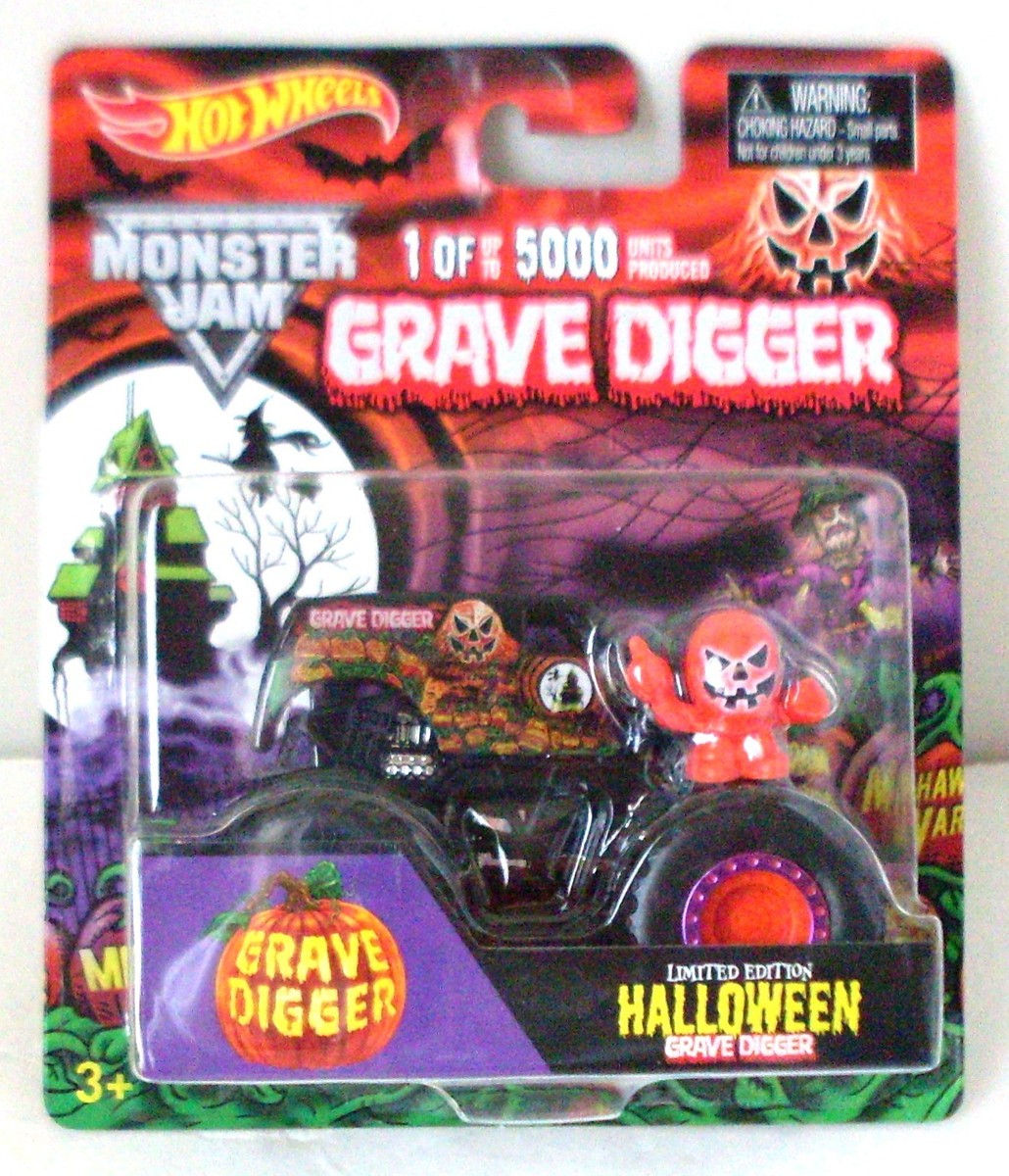 Hot Wheels Halloween Grave Digger Monster Jam Rare 2013 1/64th | eBay
