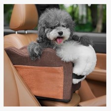 Portable Small Dog Seat for Car Up to 13.5LB ,Luxury Center Console Dog Car Seat