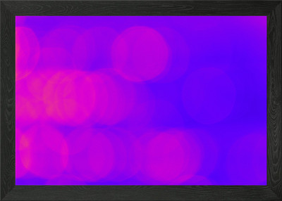 Abstraktes lila und blaues Bokeh leicht gerahmtes Wandbild Poster Leinwanddruck Bild