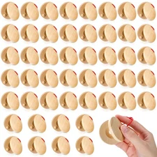 48 Pcs Castanets Bulk Wooden Musical Instrument for Adults Wood Hand Finger C...