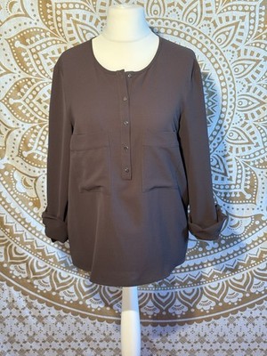 Blusenshirt Mango Gr M Anthrazit