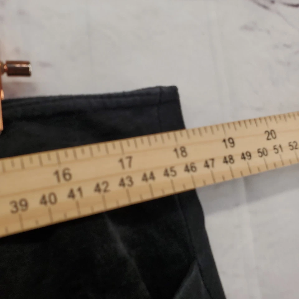 Брюки женские REVUE 14 винтажные на молнии кожаные с вырезом ботинок черные с косыми карманами - Изображение 3 из 4