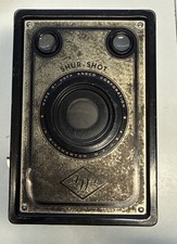 Vintage Ansco Shur-Shot Box Camera Art Deco Style Camera Untested