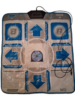 DanceDanceRevolution Nintendo Wii Game + Dance Pad Tested Authentic Konami
