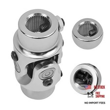 3/4-36 Spline X 3/4" DD Universal U Joint  Chrome Single Steering Shaft U