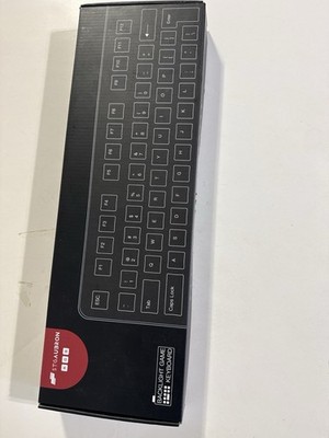 STGAUBRON RGB Backlit Gaming Keyboard USB New Open Box