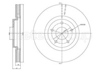 2X Metelli Bremsscheibe 23-1323C Passend FüR Nissan Renault