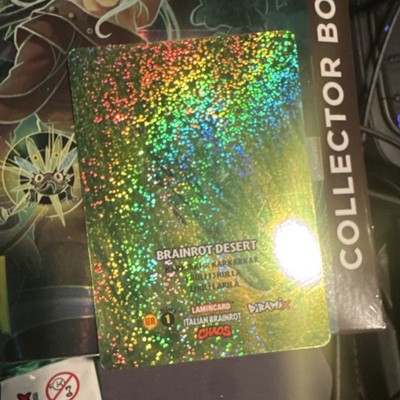 Italian Brainrot Desert Dramax Foil Lamicard Card Lot UN 1 Collectible
