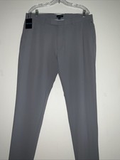 PETER MILLAR CROWN CRAFTED GALE GREY GOLF PERFORMANCE STRETCH PANTS 36x30 NWT