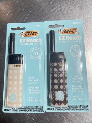 BIC EZ Reach Ultimate Lighter Martha Stewart Edition Lot Of 2 Candle -NEW/SEALED