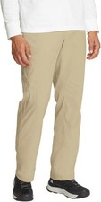 Eddie Bauer Men's Lightweight Rainier Tech Pant, Tan, 30x34