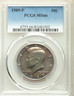 1989-P PCGS MS66 Kennedy Half Dollar 50C Blue Toned Edge BU Lustrous Philadelphia Kennedy