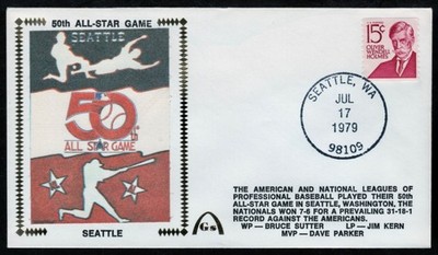 GATEWAY ''50th ALL-STAR GAME'' FDC POSTAL CACHET ENVELOPE (SEATTLE 1979)