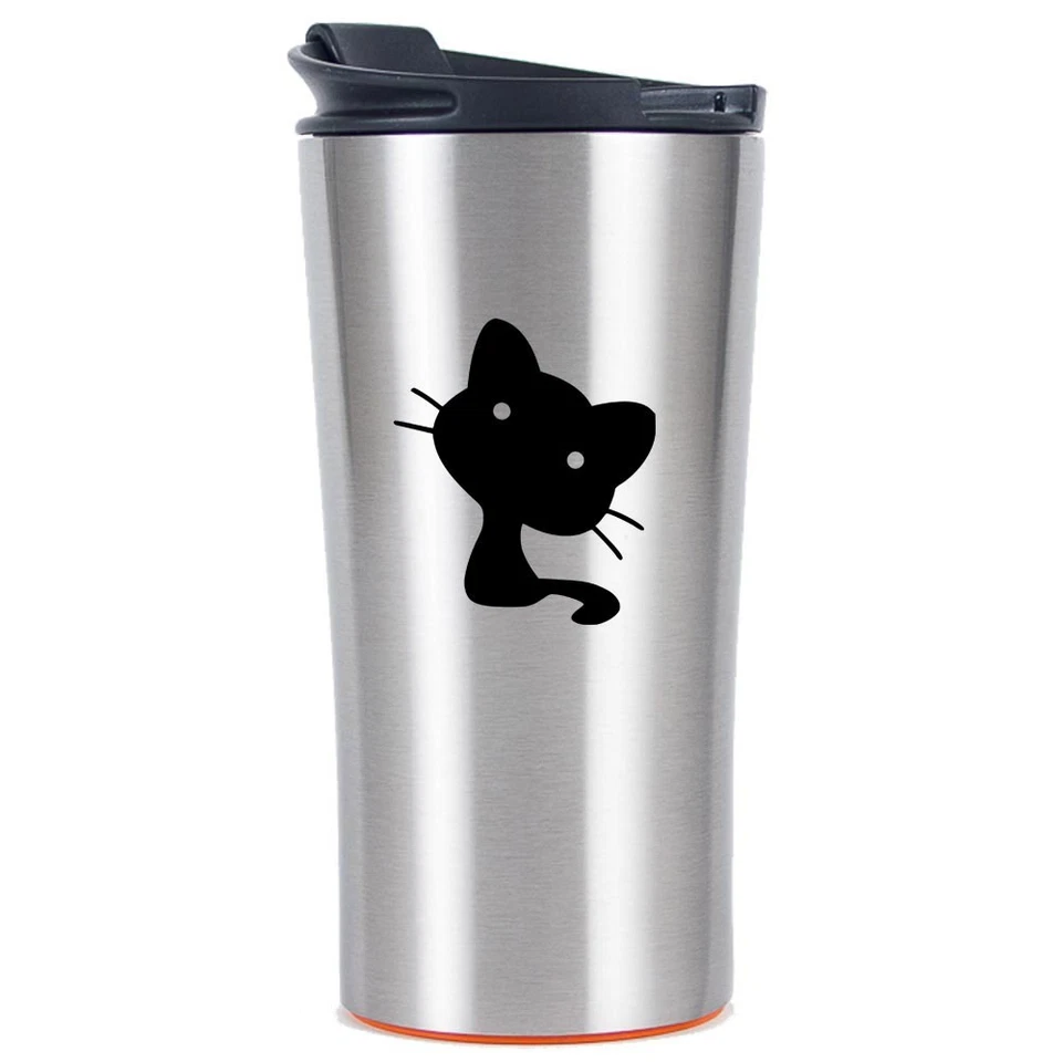 Cute Cat Vinyl Decal Sticker Macbook Trackpad laptop Car Window SUV smartphone - Image 4 of 4