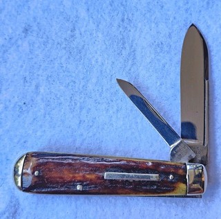 Vintage Empire Heavy Jack In Red STAG 2 Blade Slip Joint