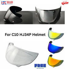 C10 Helmet Face Shield for HJC HJ34P Visor Replace Anti-Uv Anti-Scratch Dustproo