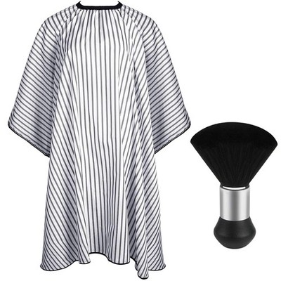 FEBSNOW Professional Hair Cutting Cape with Neck Duster Brush, Salon Barber... 