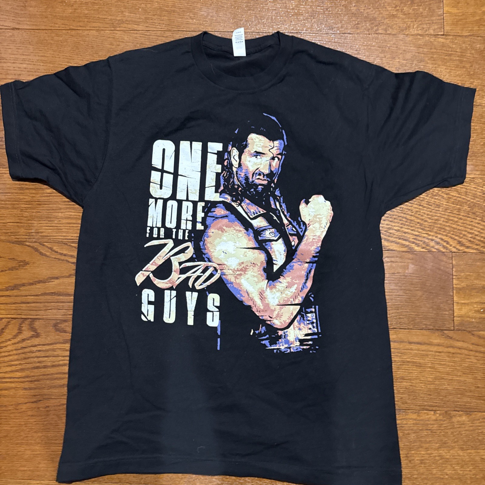 New Wrestling T Shirt Size L One More For The Bad Guys Razor Ramon WWE AEW WCW