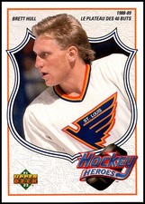 1991-92 UD French #6 Brett Hull Hockey Heroes