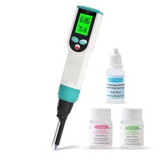 Food pH Meter, Digital Waterproof Food pH Tester with High Accuracy pH/Temper...