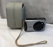 Canon PowerShot A490 10MP Digital Camera w/ Case Parts Repair AS-IS